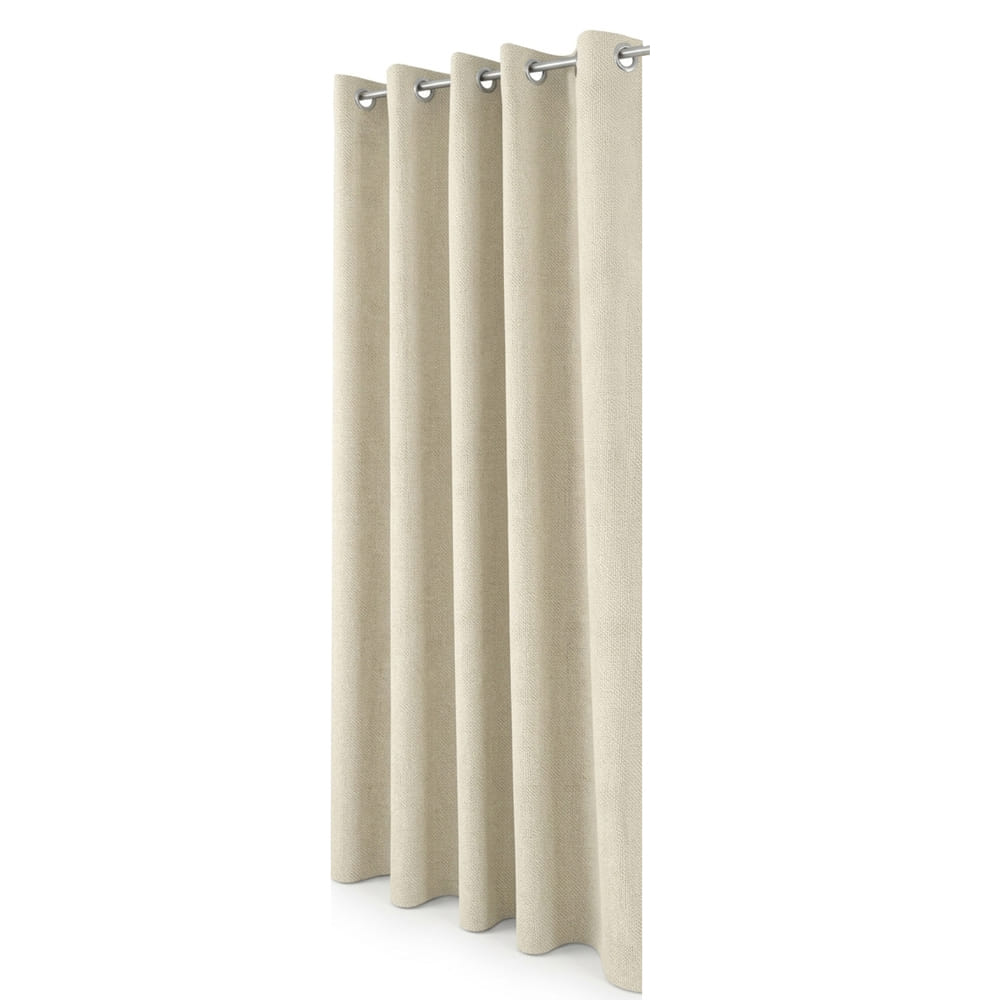 HOME LIVING STYLE CURTAIN EYELET OLIVER 180X250CM BROWN