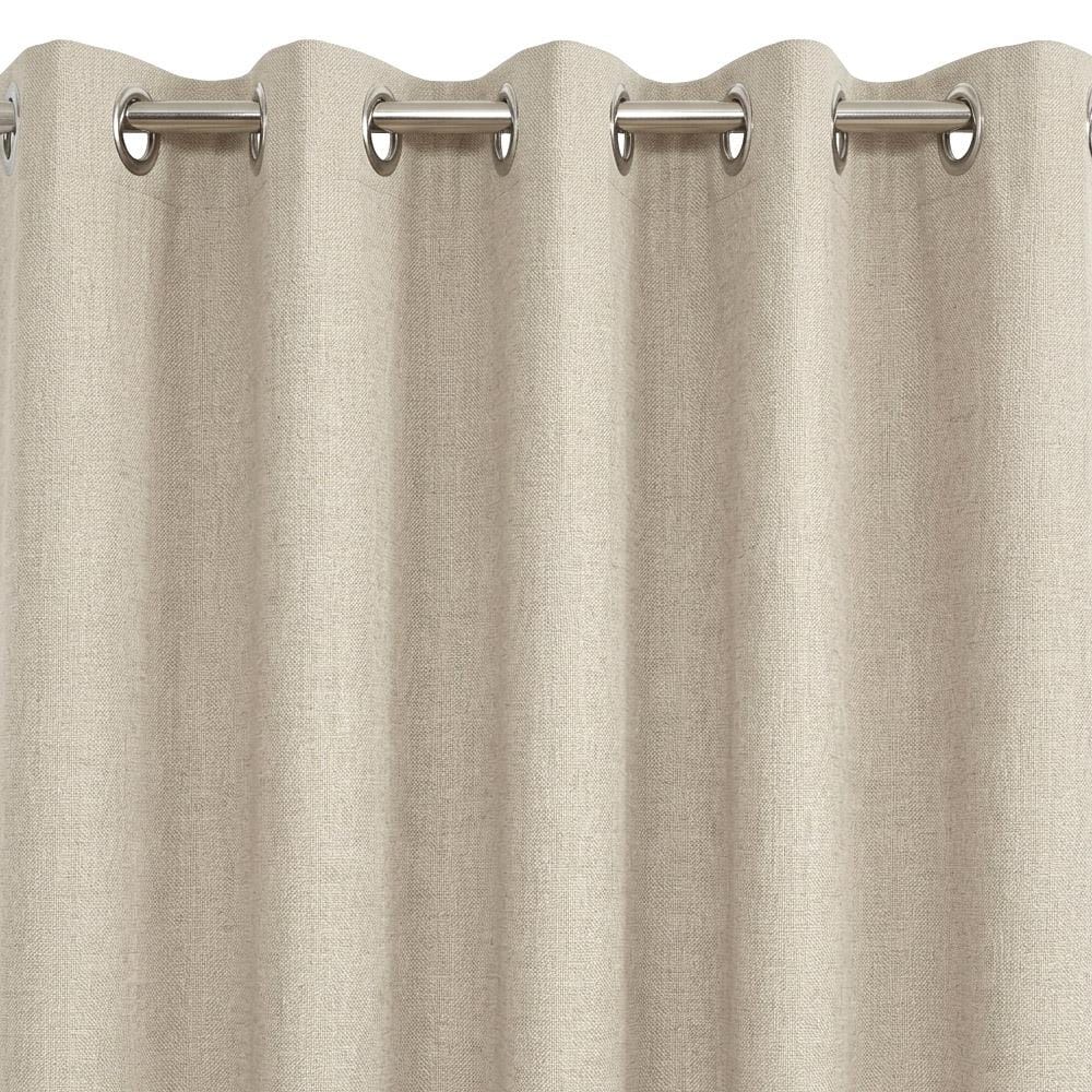 HOME LIVING STYLE CURTAIN EYELET OLIVER 180X250CM BROWN