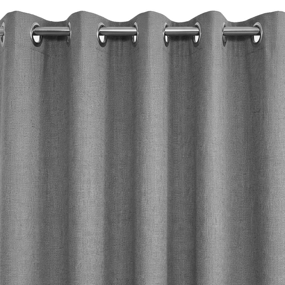 HOME LIVING STYLE CURTAIN EYELET OLIVER 180X250CM GRAY