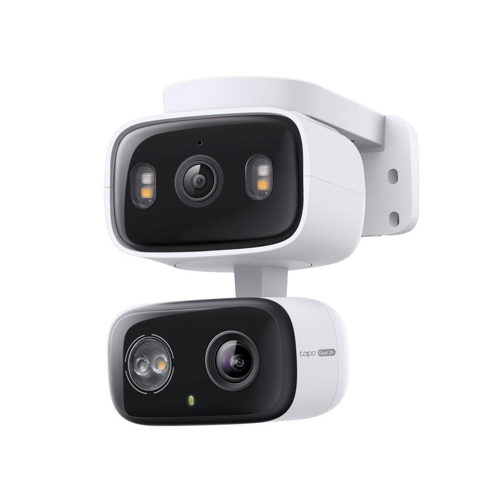 TP-LINK INDOOR/OUTDOOR DUAL LENS PAN/TILT WIFI HOME SECURITY CAMERA C246D WHITE