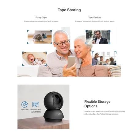 TP-LINK PAN/TILT WI-FI HOME SECURITY CAMERA C211 BLACK