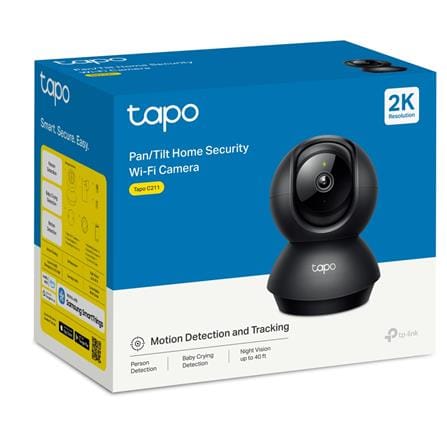TP-LINK PAN/TILT WI-FI HOME SECURITY CAMERA C211 BLACK