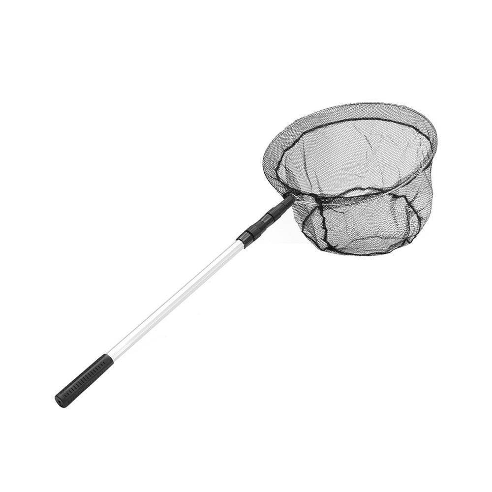 FISHING NET WITH EXTENDABLE POLE SPRING