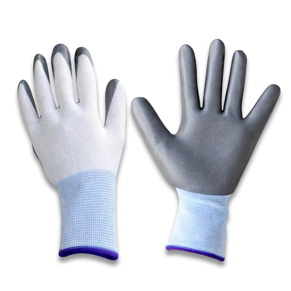 NITRILE COATED NYLON GARDEN GLOVES SPRING WHITE (3PAIRS/PACK)