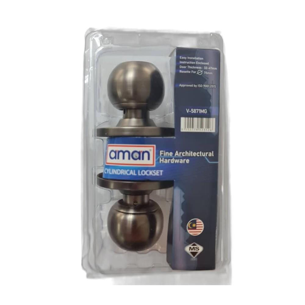 AMAN ENTRANCE KNOB V-5871MG MATT GREY