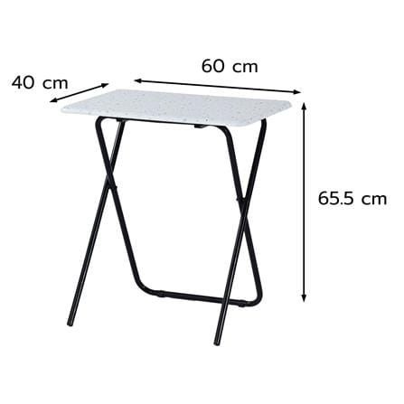 FOLDING TABLE FURDINI TERRAZZO PVC 60x40CM BEIGE