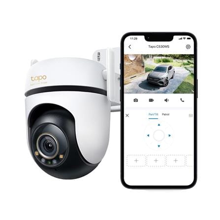 TP-LINK OUTDOOR PAN/TILT WI-FI HOME SECURITY CAMERA C530WS WHITE