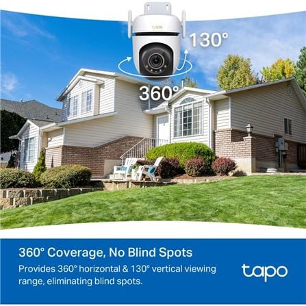 TP-LINK OUTDOOR PAN/TILT WI-FI HOME SECURITY CAMERA C530WS WHITE