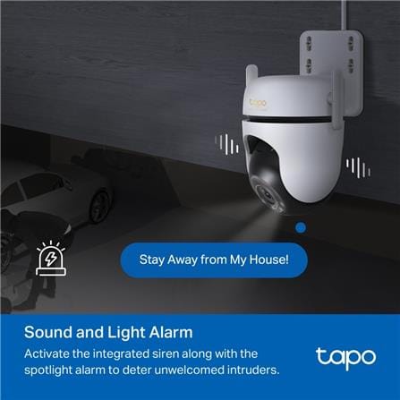 TP-LINK OUTDOOR PAN/TILT WI-FI HOME SECURITY CAMERA C530WS WHITE