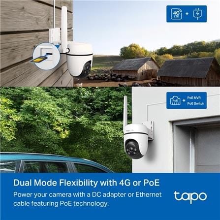 TP-LINK OUTDOOR PAN/TILT 4G LTE SECURITY CAMERA C501GW WHITE