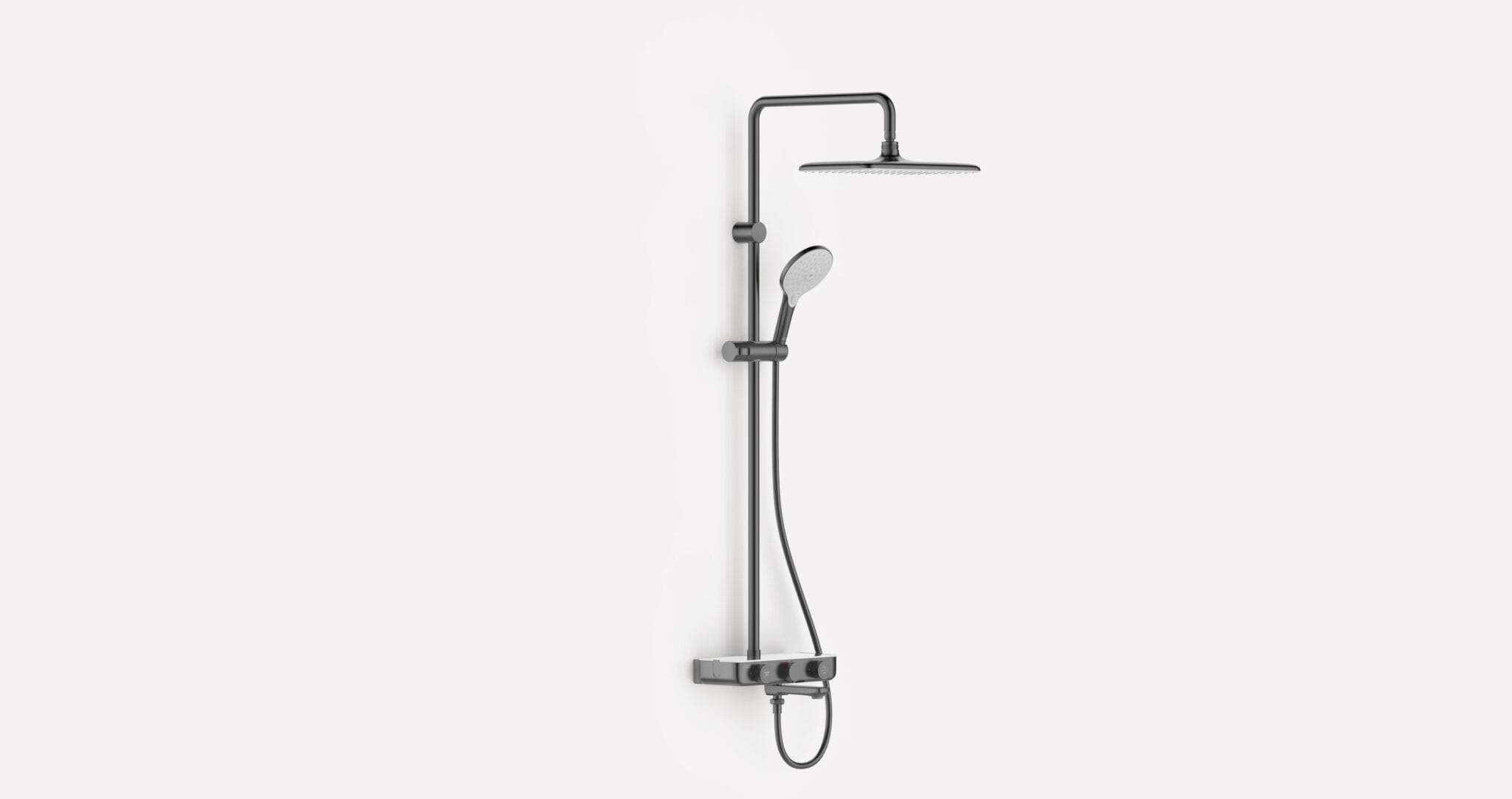 AMERICAN STANDARD EASYSET RAIN SHOWER FFAS4956-601AL0BF0 BRUSHED HARD GRAPHITE