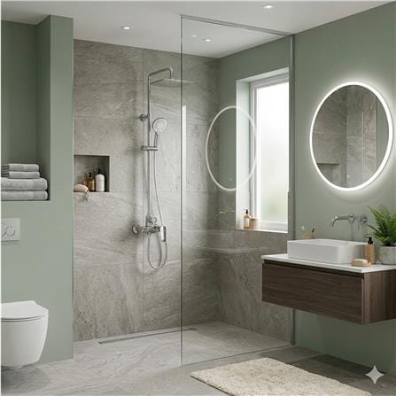 AMERICAN STANDARD EASYSET RAIN SHOWER FFAS4956-601440BF0 MATTE BLACK