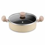 TEFAL DAISY SHALLOW 24CM WITH GLASS LID H04970