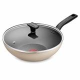 TEFAL COOKWARE CRISTALIA WOKPAN 28CM WITH GLASS LID - B5351695