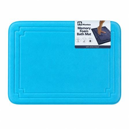 MONTEX MEMORY FOAM BATHMAT 40X60CM MTMF4060 BLUE