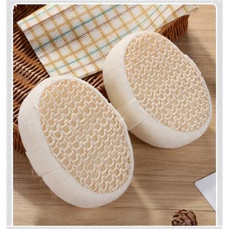 COSSY PLUS LOOFAH BATH WITH SPONGE C-7203 LIGHT BEIGE