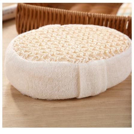 COSSY PLUS LOOFAH BATH WITH SPONGE C-7203 LIGHT BEIGE