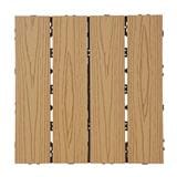 WPC FLOOR DECKING SPRING 30x30CM BROWN