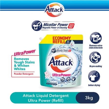 ATTACK LIQ ULTRA POWER REFILL POUCH 3KG AROMATIC FLORAL