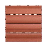 WPC FLOOR DECKING STRAIGHT SPRING 30X30CM RED BROWN
