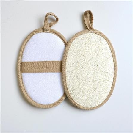 COSSY PLUS LOOFAH BATH SCRUBBER C-7205 LIGHT BEIGE