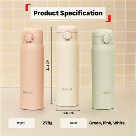 TEFAL BOTTLE EASY TO GO 500ML PINK - N3710110