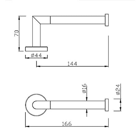 AMERICAN STANDARD TISSUE HOLDER FFAS1487-908500BC0 ROUND