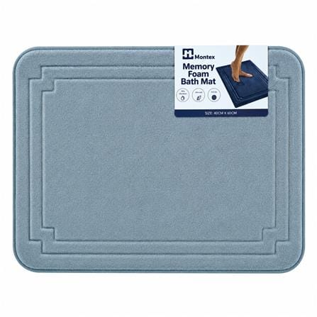 MONTEX MEMORY FOAM BATHMAT 40X60CM MTMF4060 GRAY