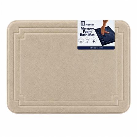 MONTEX MEMORY FOAM BATHMAT 40X60CM MTMF4060 BROWN