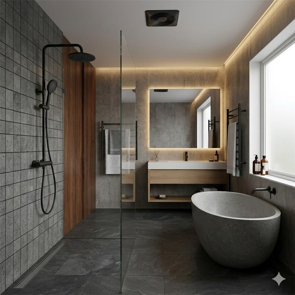SORENTO 2-WAY RAIN SHOWER SET SRTWT9616-BL BLACK