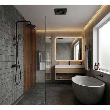 SORENTO 2-WAY RAIN SHOWER SET SRTWT9616-BL BLACK