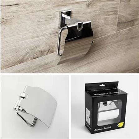 AMERICAN STANDARD TISSUE HOLDER WITH COVER FFAS0489-908500BC0 SQUARE