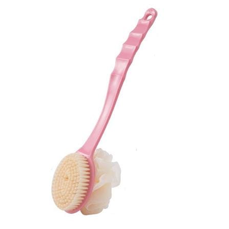 COSSY PLUS DOUBLE SIDE SCRUBBER WITH HANDLE Y-2702 COLOUR RANDOM PICK