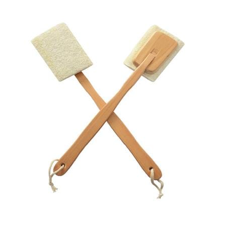 COSSY PLUS LOOFAH BATH WITH HANDLE S-4701 LIGHT BEIGE