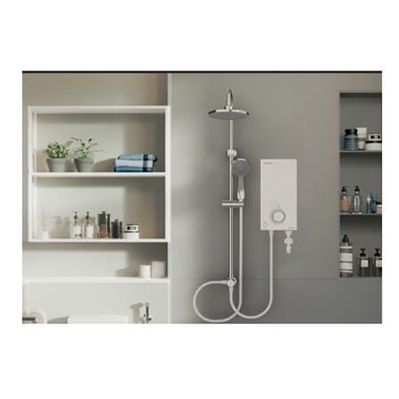 PANASONIC SHOWER HEATER DC PUMP WITH RAIN SHOWER DH-3VP1MWR WHITE
