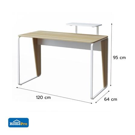 WORKING DESK FURDINI VIVA 120CM WALNUT/WHITE