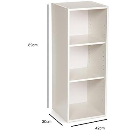 OPEN SHELF FURDINI 3 TIER WHITE