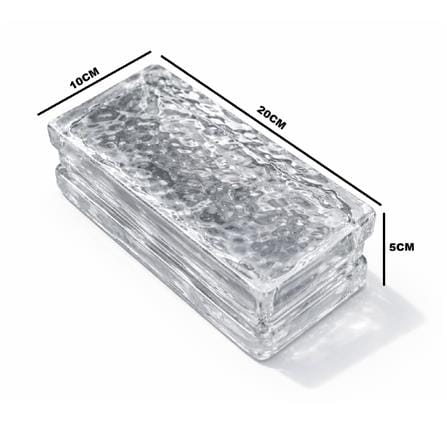 JING HUA GLASS BLOCK 20X10X5CM CRYSTAL-BJ