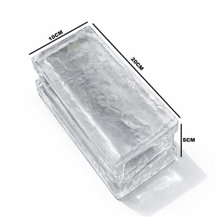 JING HUA GLASS BLOCK 20X10X5CM CRYSTAL-BY