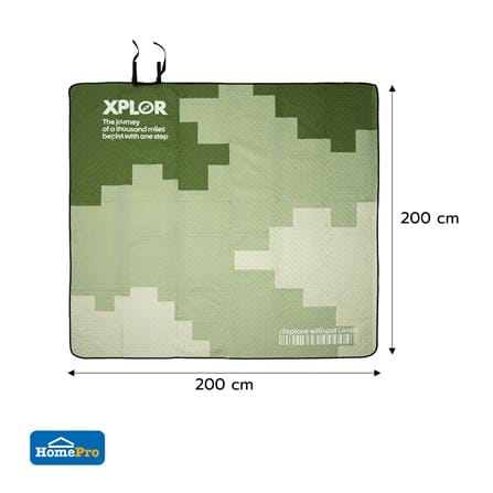 PICNIC MAT SPRING XPLOR 2x2M GREEN