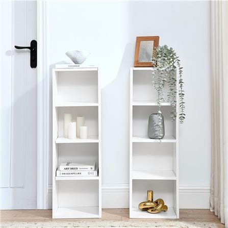 OPEN SHELF FURDINI 4 TIER WHITE
