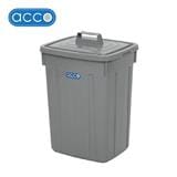 RECTANGULAR DUSTBIN WITH OPEN-CLOSE LID ACCO 42L GREY