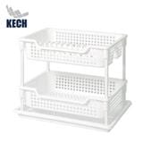 PLASTIC DISH RACK 2 TIER WITH TRAY ZALE 45.7X32.5X37CM