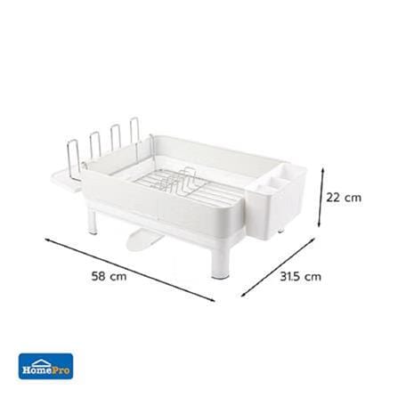 DISH RACK KECH 58X31.5X22CM INARA WHITE 58X31.5X22CM
