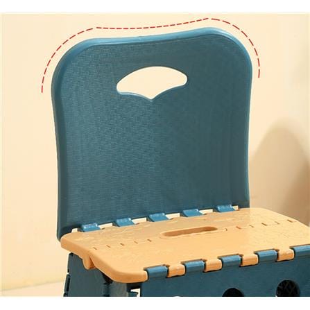 COSSY PLUS FOLDING STOOL WITH BACK REST CP-SQ002 GREEN