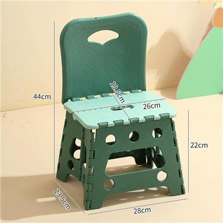 COSSY PLUS FOLDING STOOL WITH BACK REST CP-SQ002 GREEN