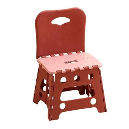 COSSY PLUS FOLDING STOOL WITH BACK REST CP-SQ002 RED