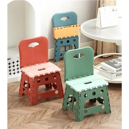 COSSY PLUS FOLDING STOOL WITH BACK REST CP-SQ002 RED