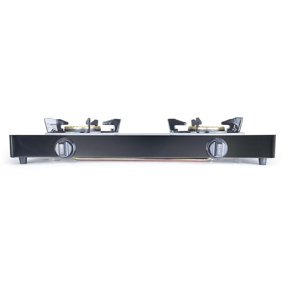 FABER GLASS TOP GAS STOVE FC GLAZZO-N 2243 4.3kW 2BURNERS TEMPERING GLASS/COLD SHEET COATED BLACK COLOR