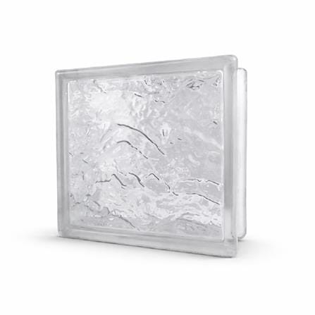JING HUA GLASS BLOCK 19X19X8CM ICE BERG